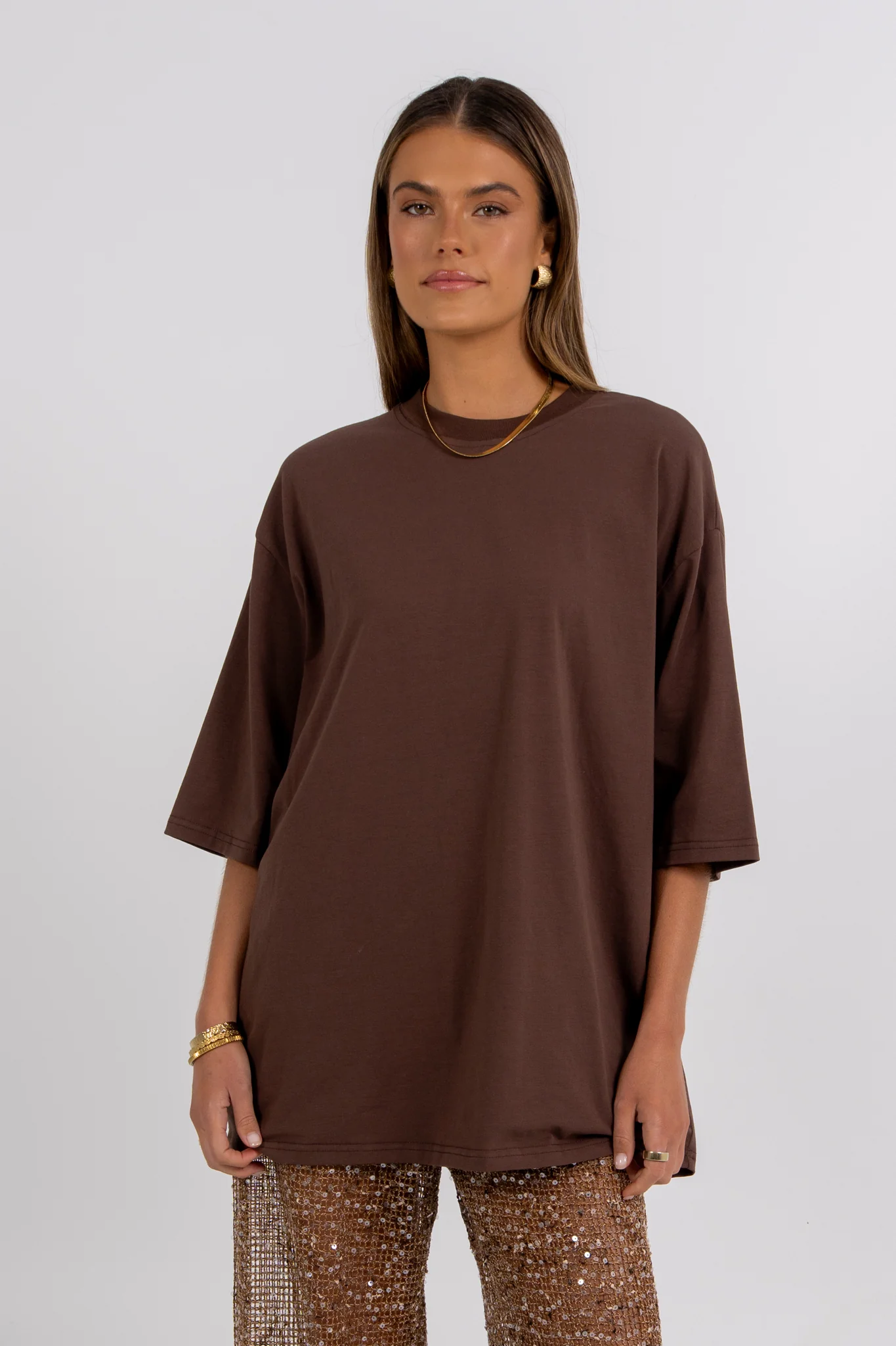 Juno Sequin Pant Mocha - Image 7
