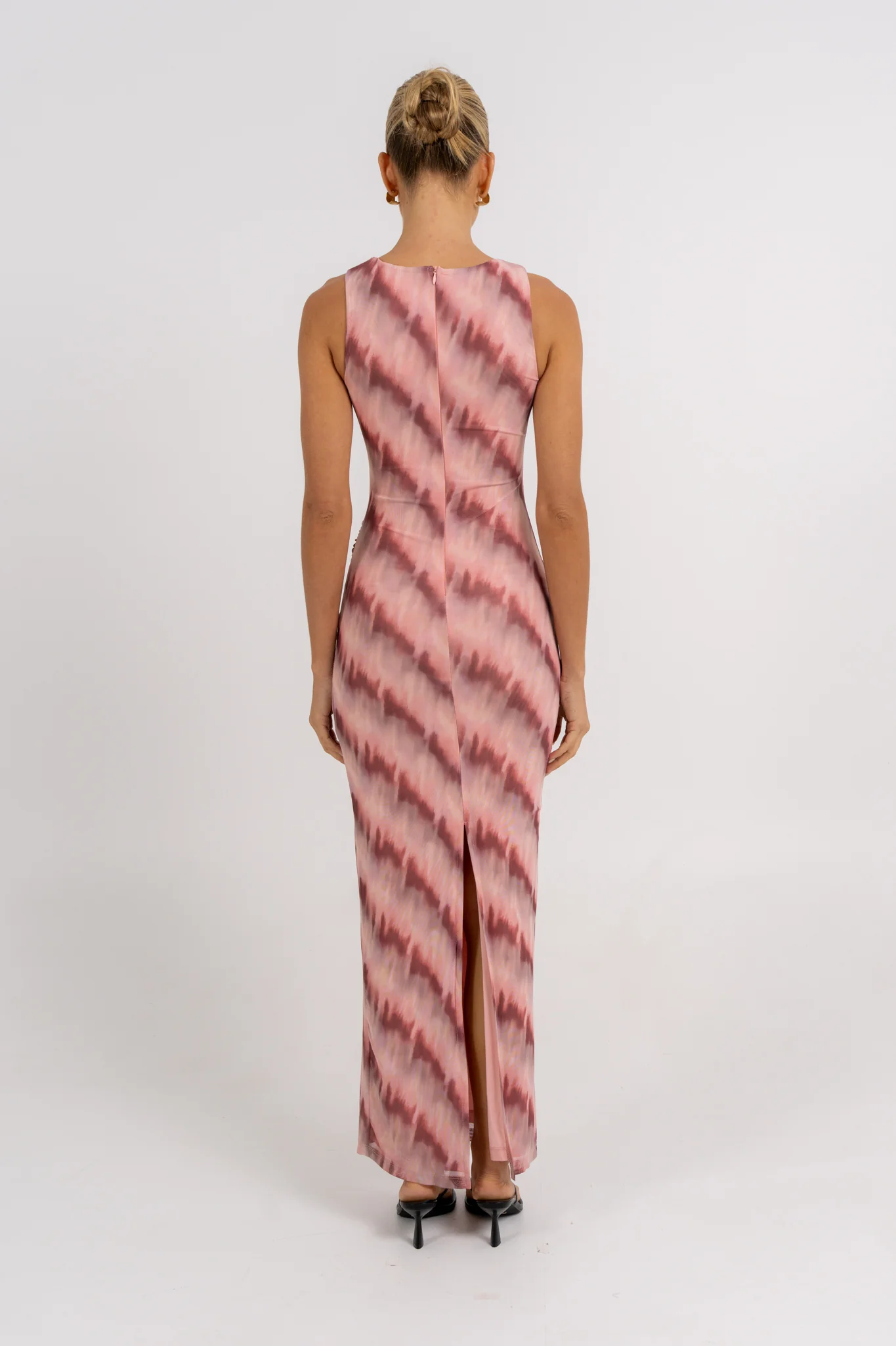 Kayla Maxi Dress Berry Watercolour - Image 4