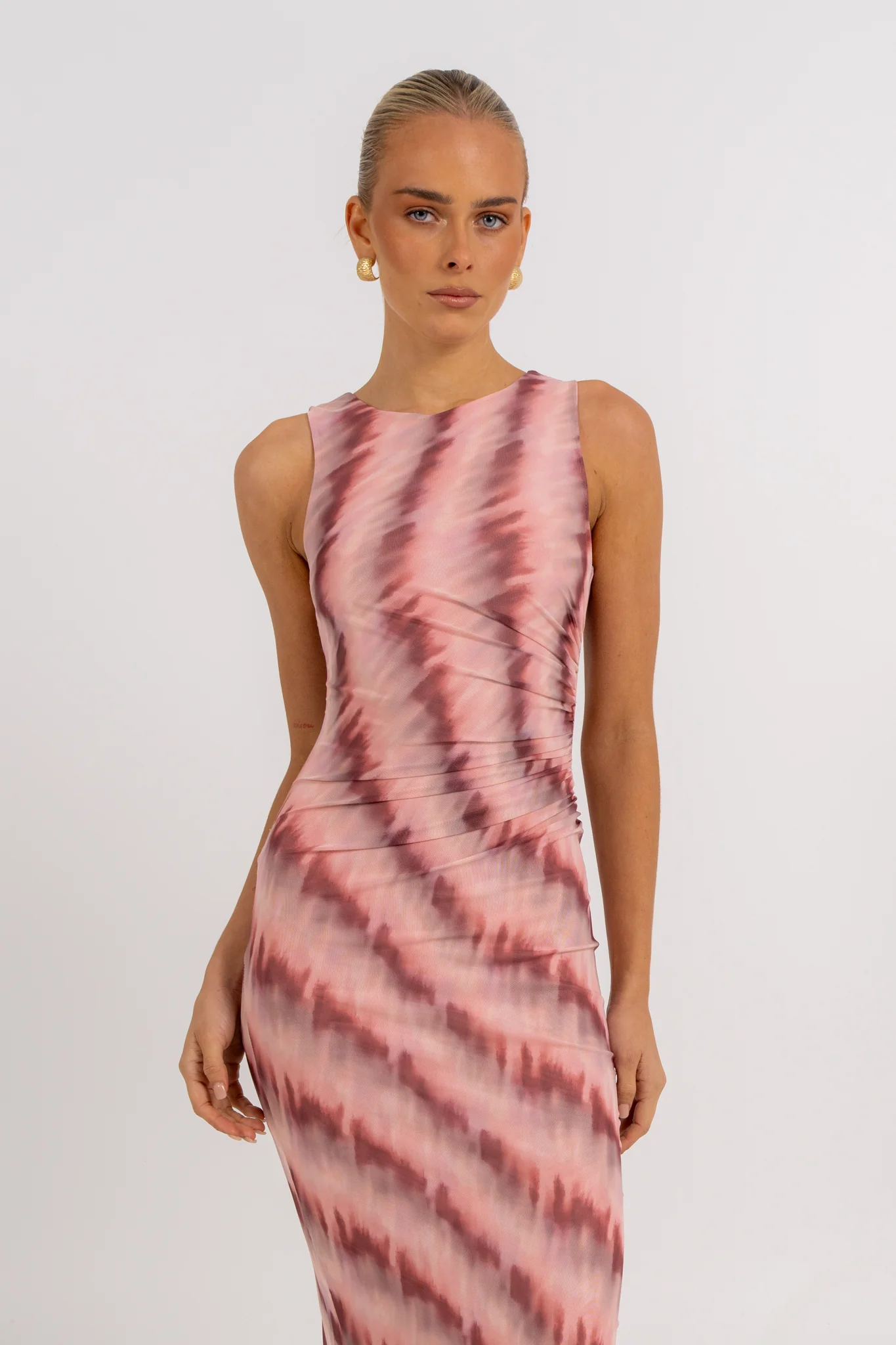 Kayla Maxi Dress Berry Watercolour - Image 7