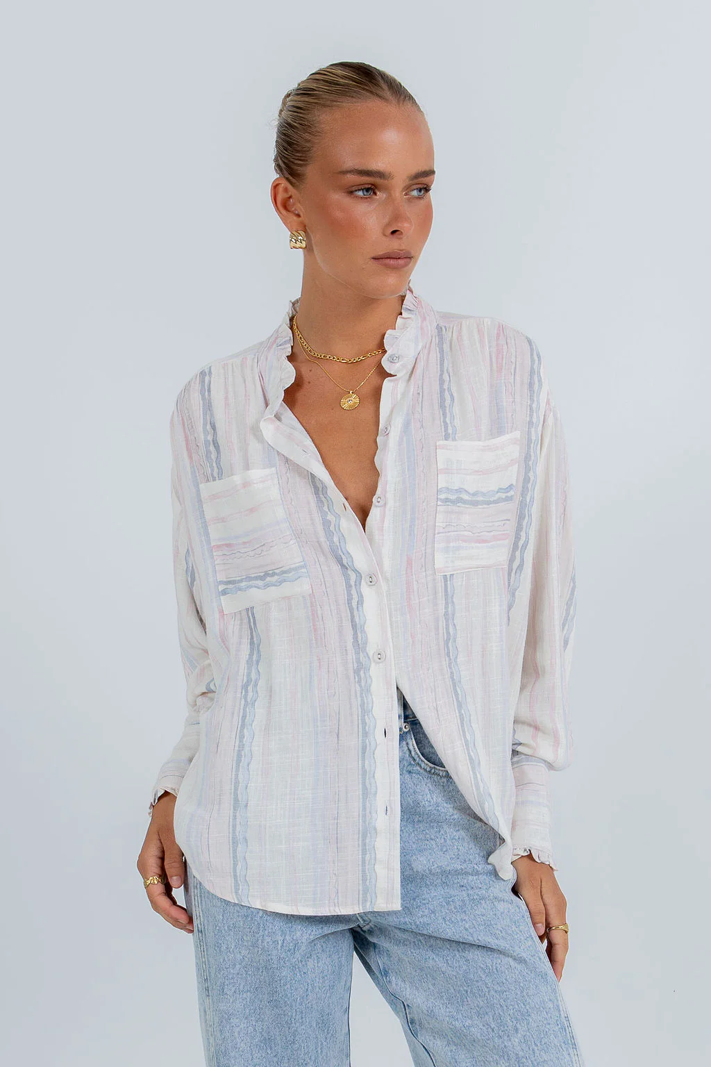 La Tinta Shirt Pastel Stripe - Image 12