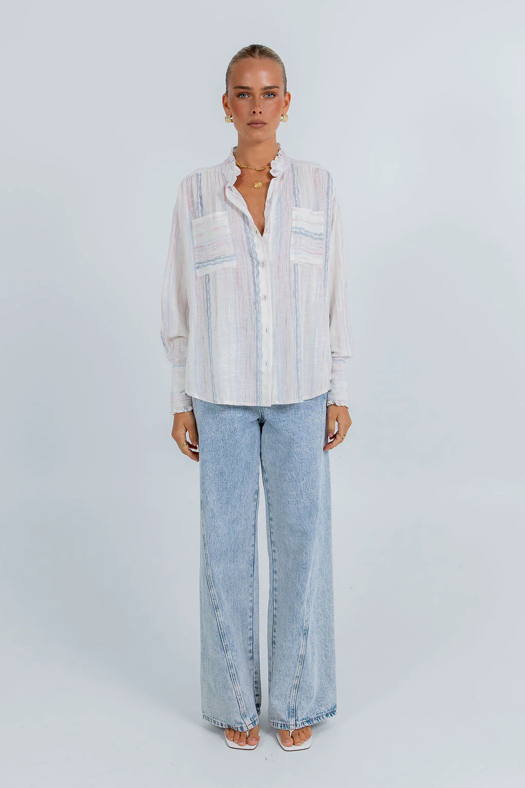 La Tinta Shirt Pastel Stripe - Image 2