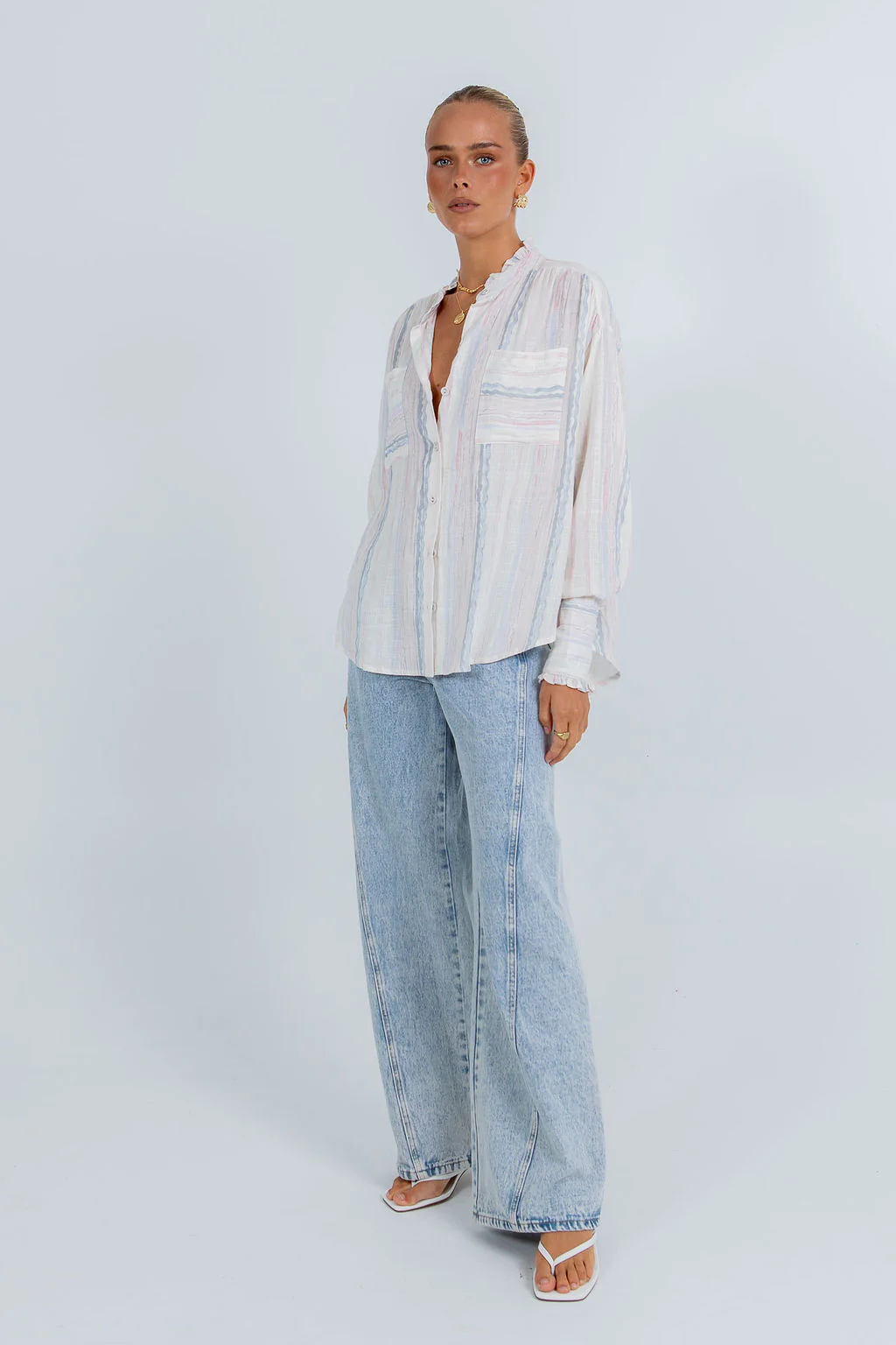 La Tinta Shirt Pastel Stripe - Image 4