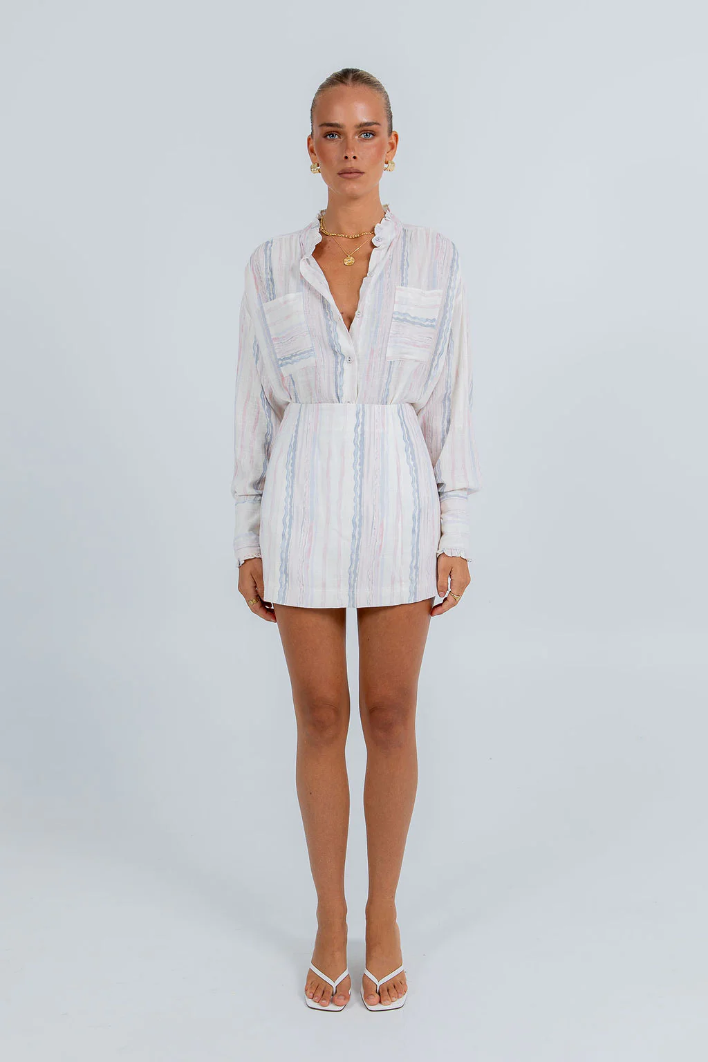 La Tinta Shirt Pastel Stripe - Image 5