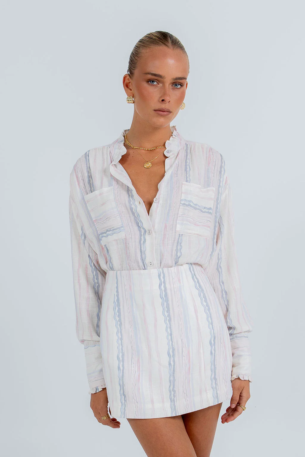 La Tinta Shirt Pastel Stripe - Image 9