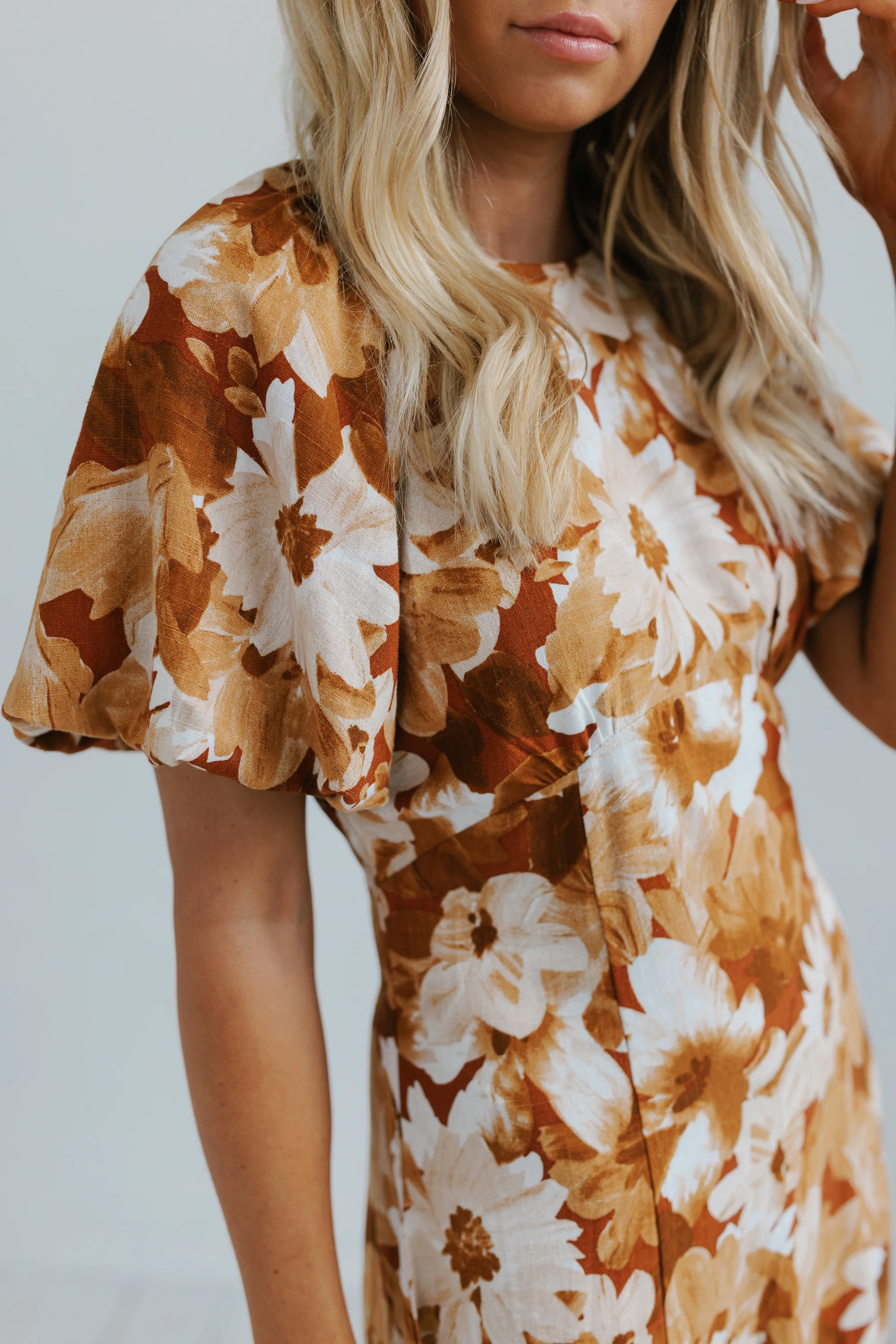 Layne Maxi Dress Rust Floral - Image 18