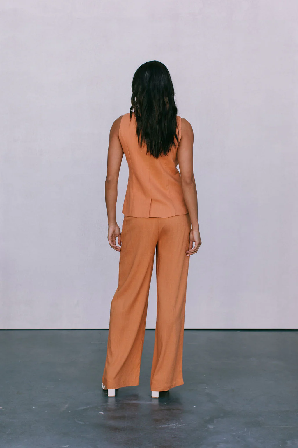 Leo Linen Pants Rust - Image 5