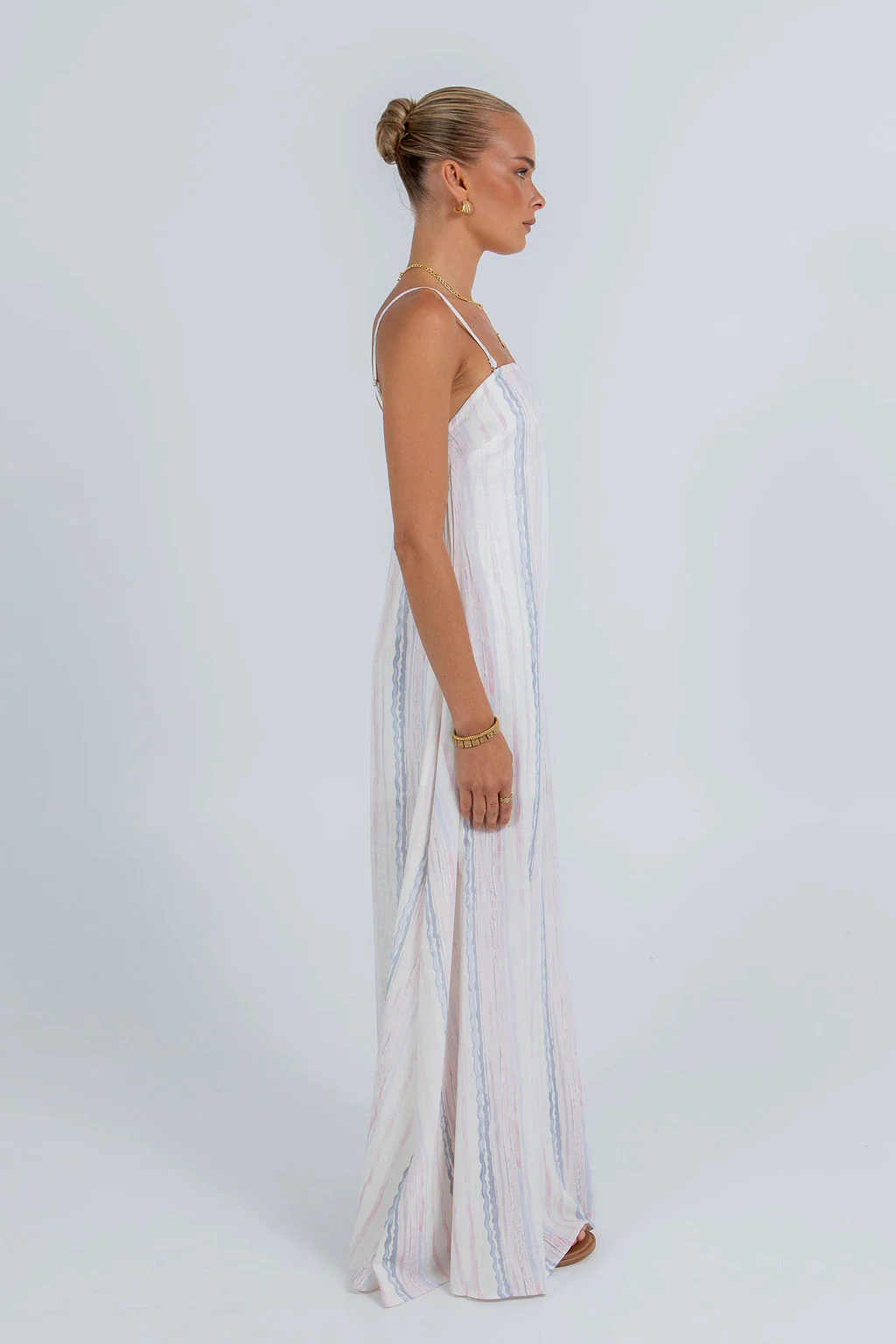 Bevissima Maxi Dress Pastel Stripe - Image 4