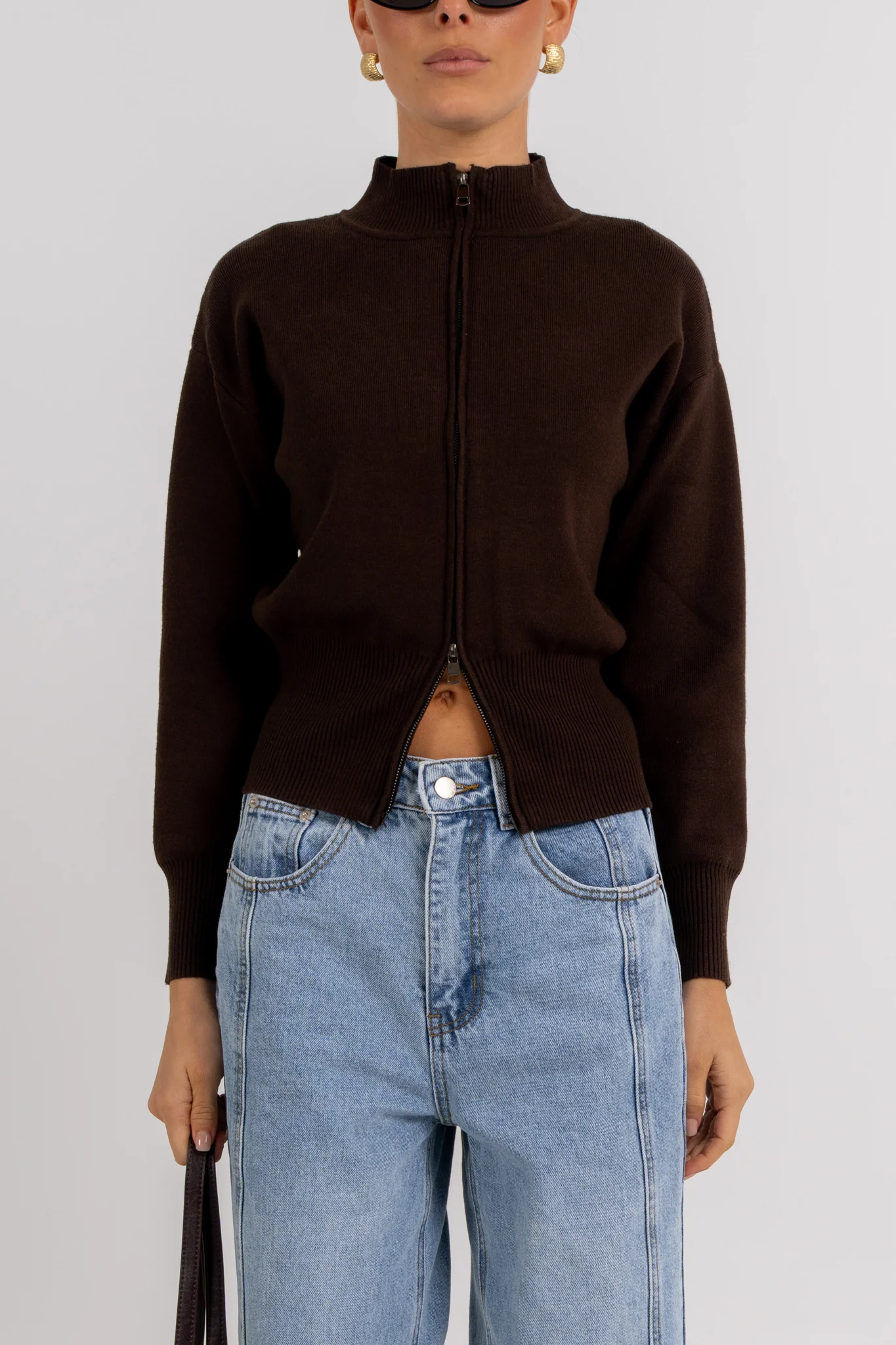 Lexi Cardigan Chocolate - Image 4