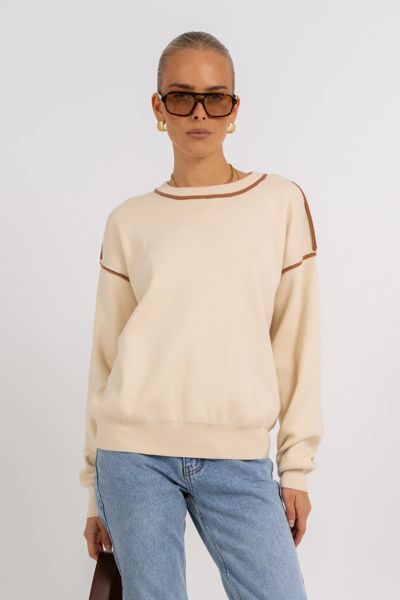 Libra Knit Jumper Cream - Image 4