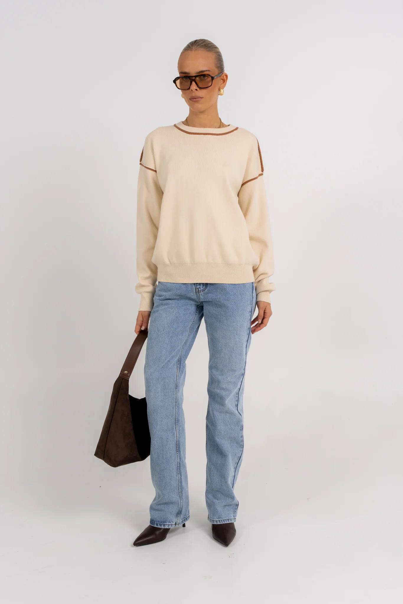 Libra Knit Jumper Cream - Image 5