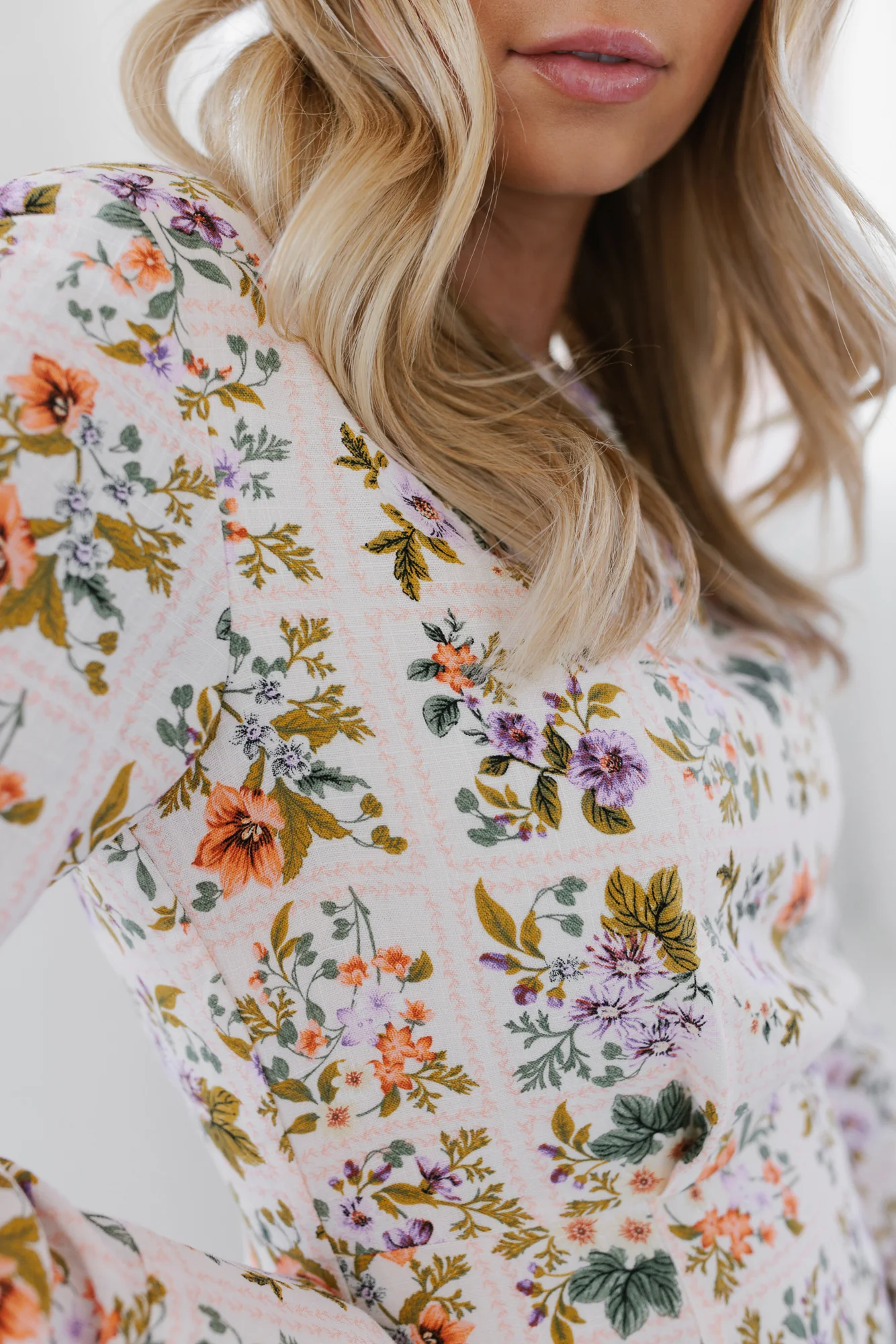 Lolto Mini Dress Floral Tile - Image 3