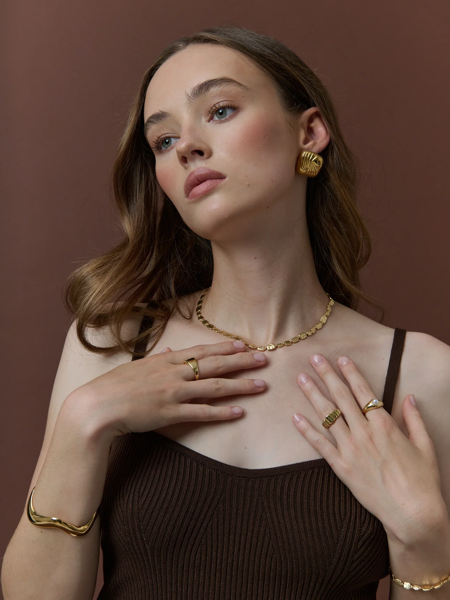 Lucas Necklace Gold - Image 4