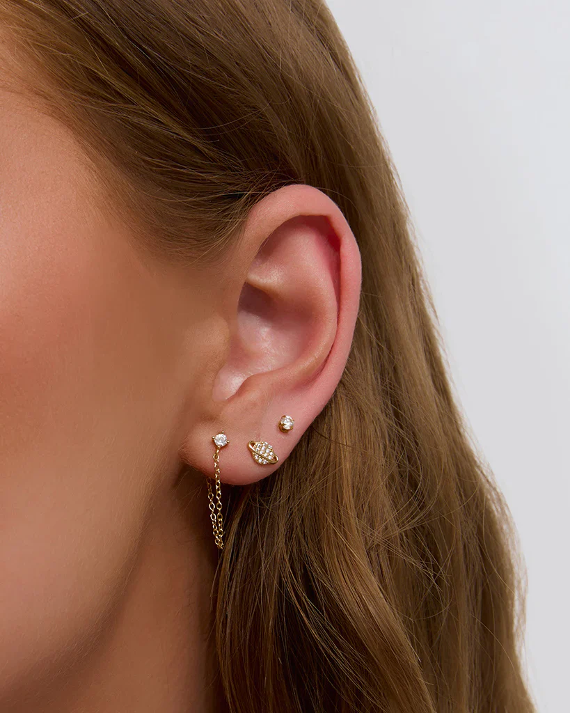 Mia Earrings Gold - Image 4
