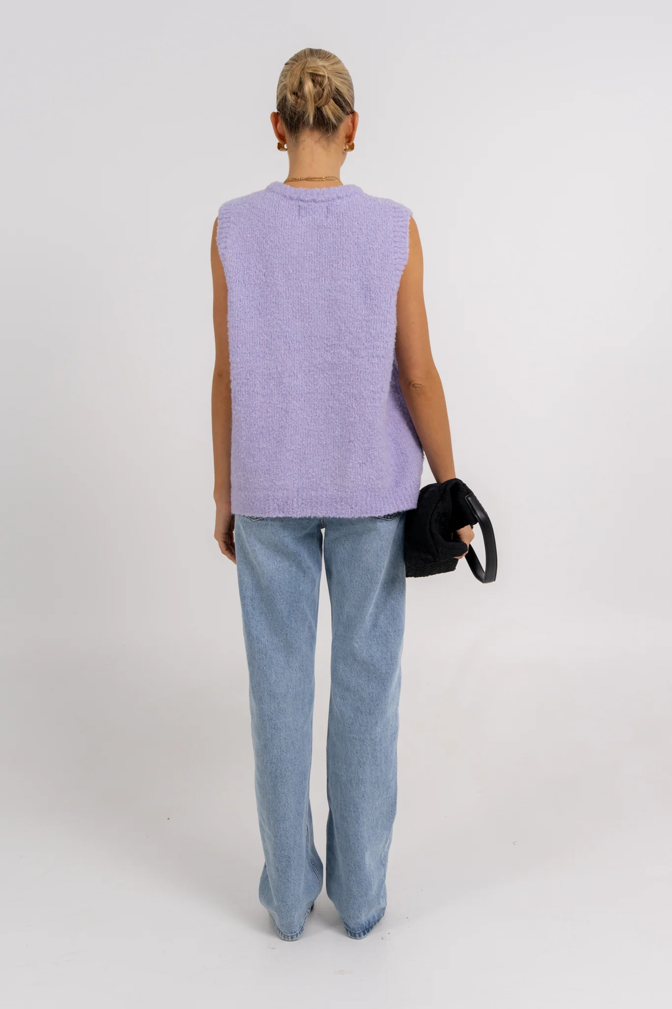 Nadia Knit Vest Lilac Marle - Image 4