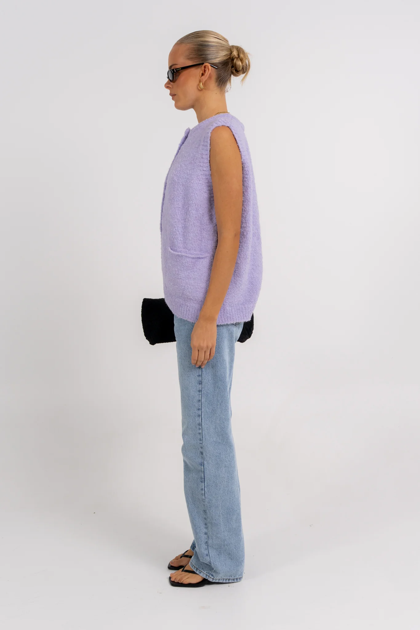 Nadia Knit Vest Lilac Marle - Image 8