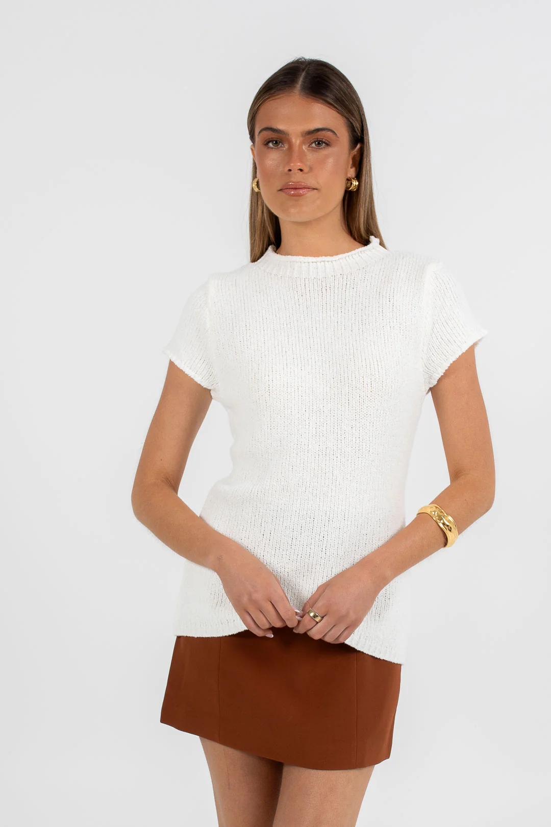 Nellie Mini Skirt Brown - Image 12