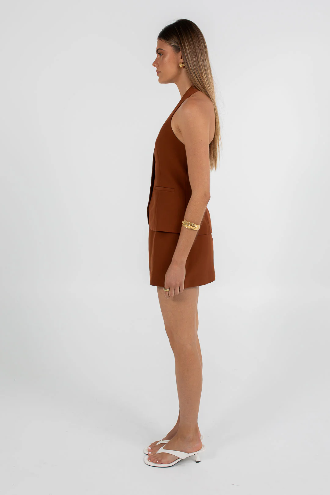 Nellie Mini Skirt Brown - Image 4