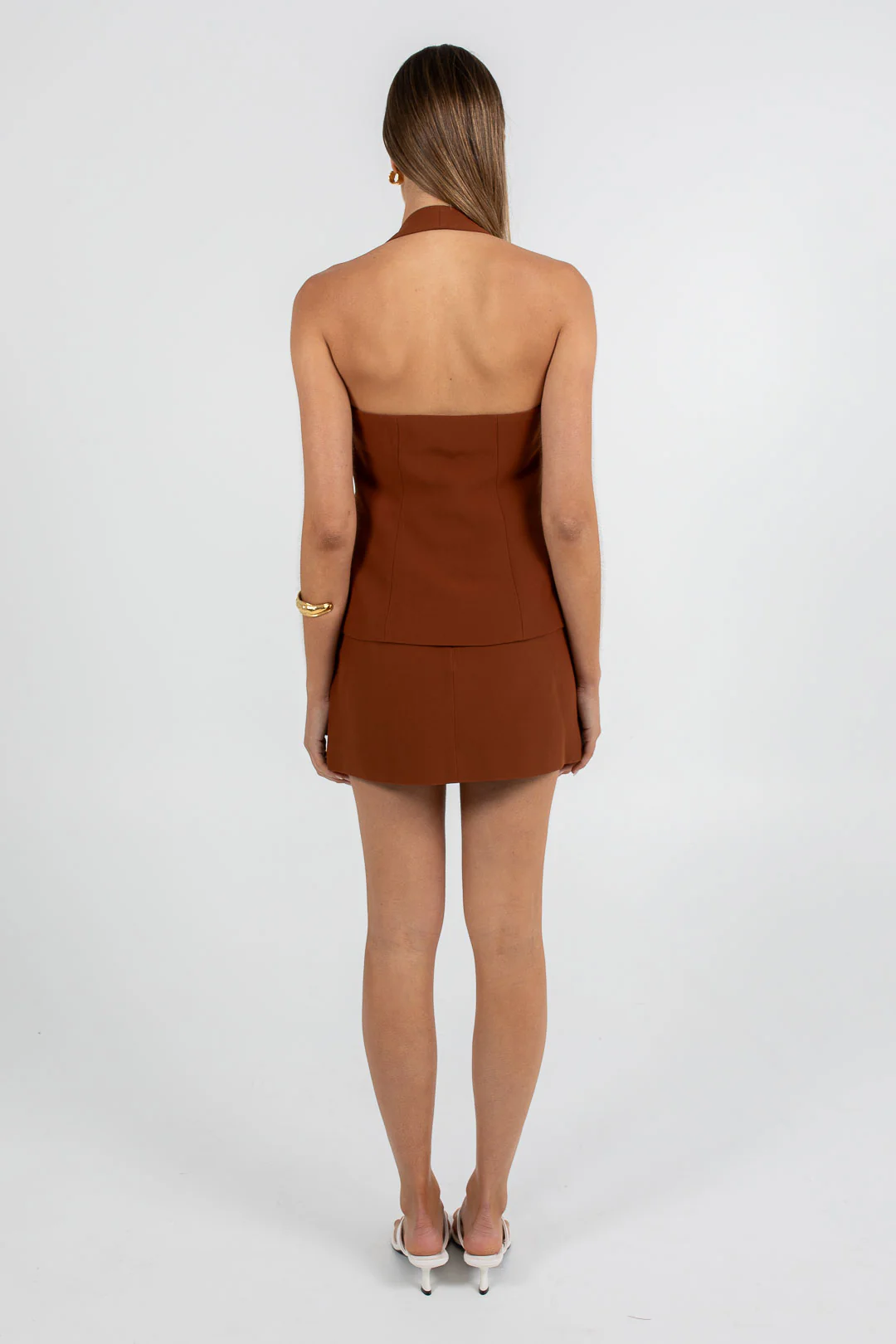 Nellie Mini Skirt Brown - Image 5