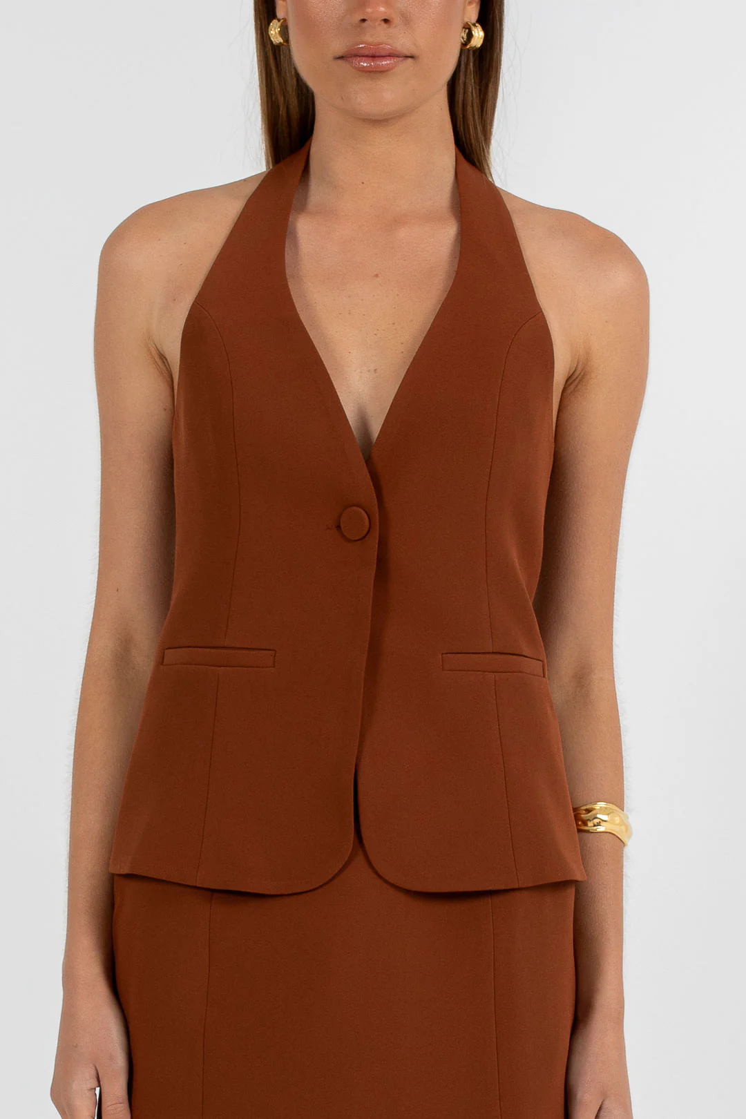 Nellie Mini Skirt Brown - Image 6