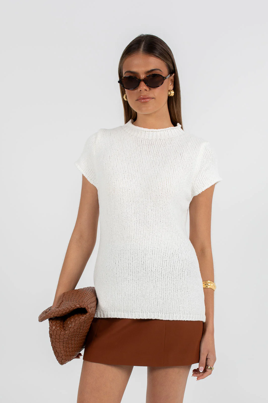 Nellie Mini Skirt Brown - Image 8