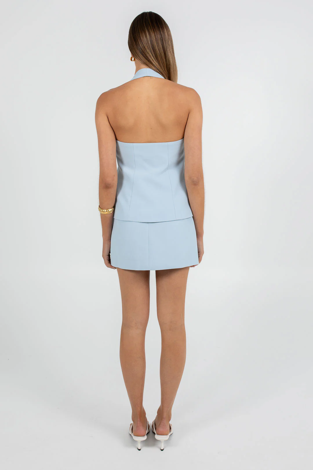 Nellie Mini Skirt Powder Blue - Image 4