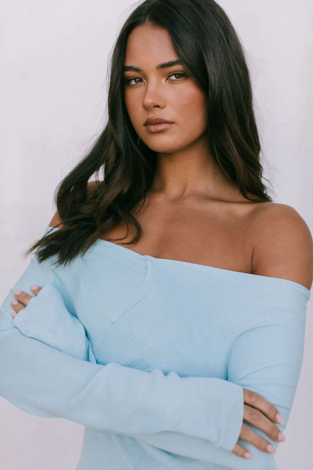 Nima Long Sleeve Top Baby Blue - Image 5