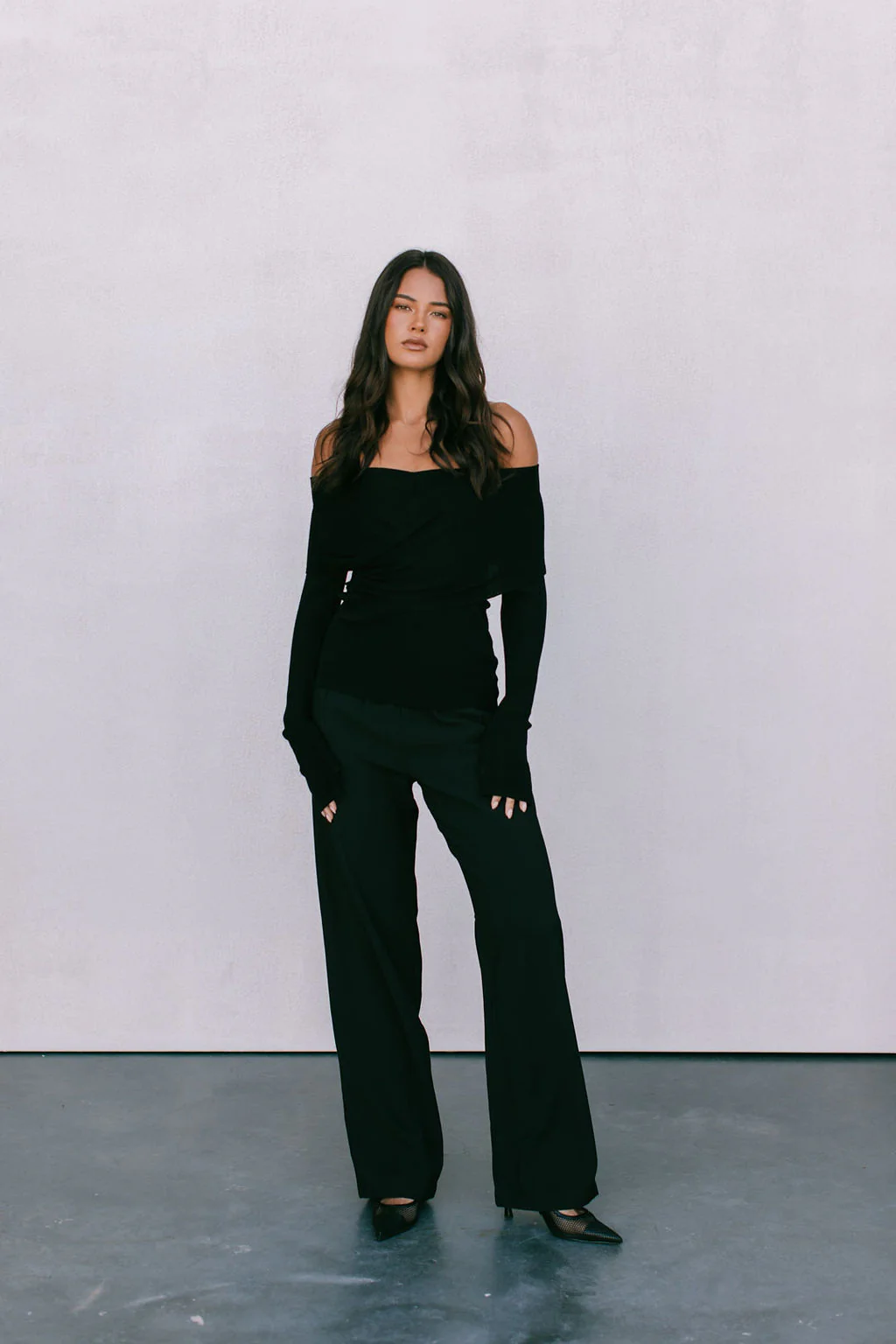 Nima Long Sleeve Top Black - Image 3