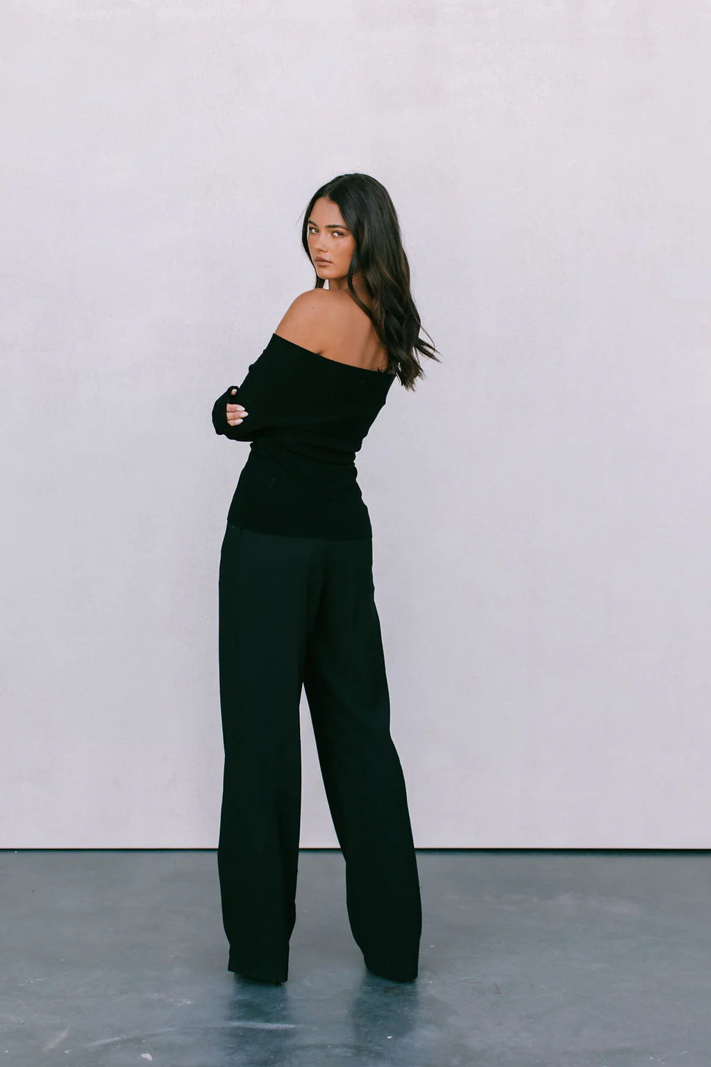Nima Long Sleeve Top Black - Image 6