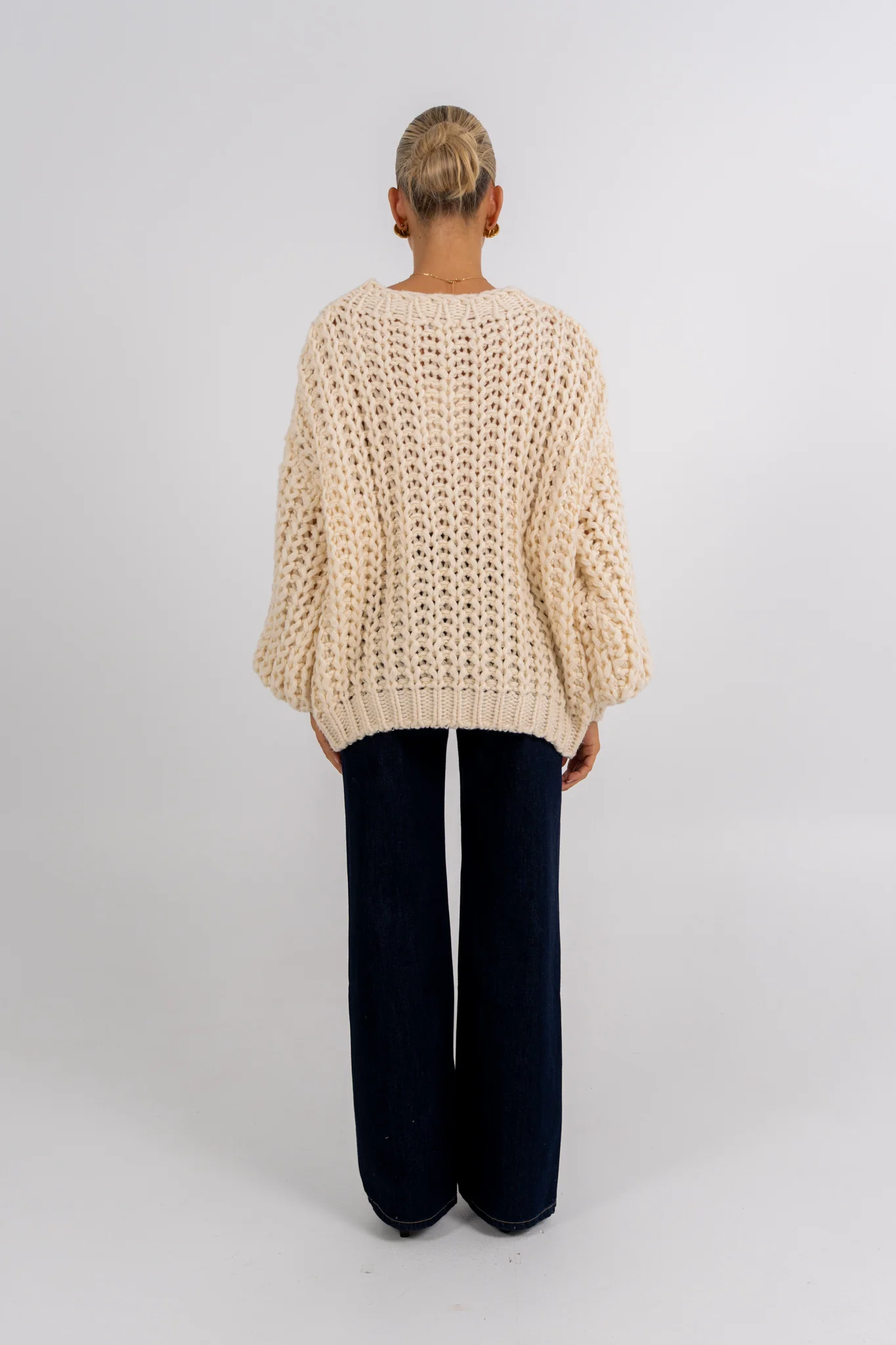 Nuriah Knit Jumper Cream - Image 4