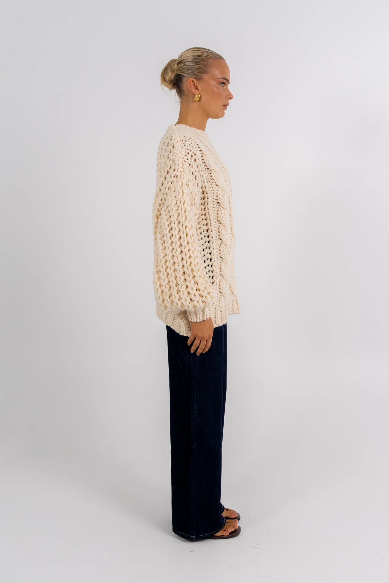 Nuriah Knit Jumper Cream - Image 8