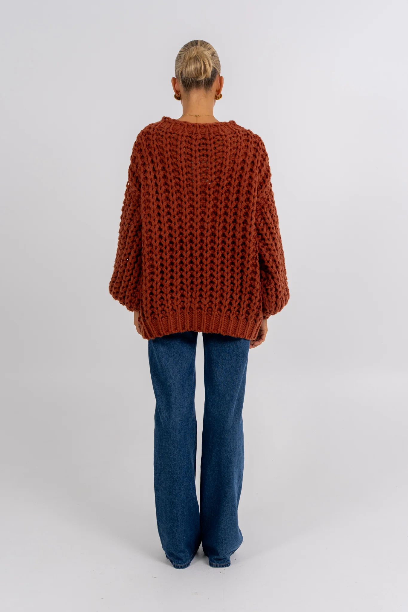 Nuriah Knit Jumper Rust - Image 5