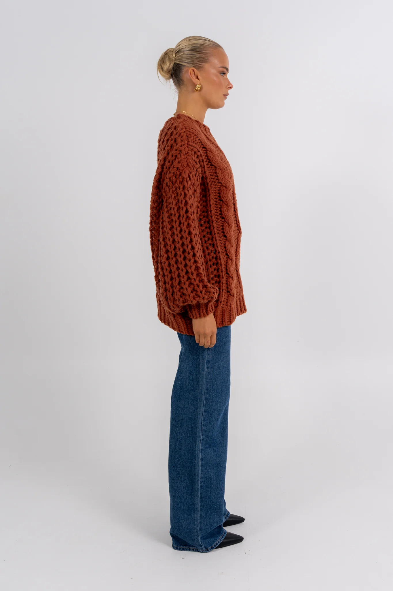 Nuriah Knit Jumper Rust - Image 8