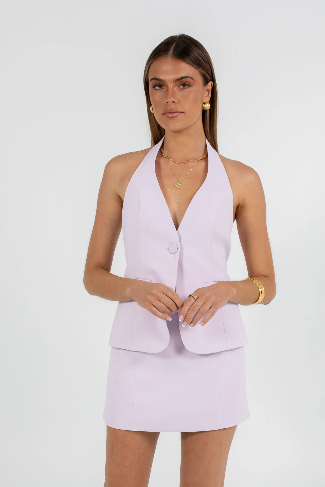 Oden Halter Top Pastel Lilac - Image 7