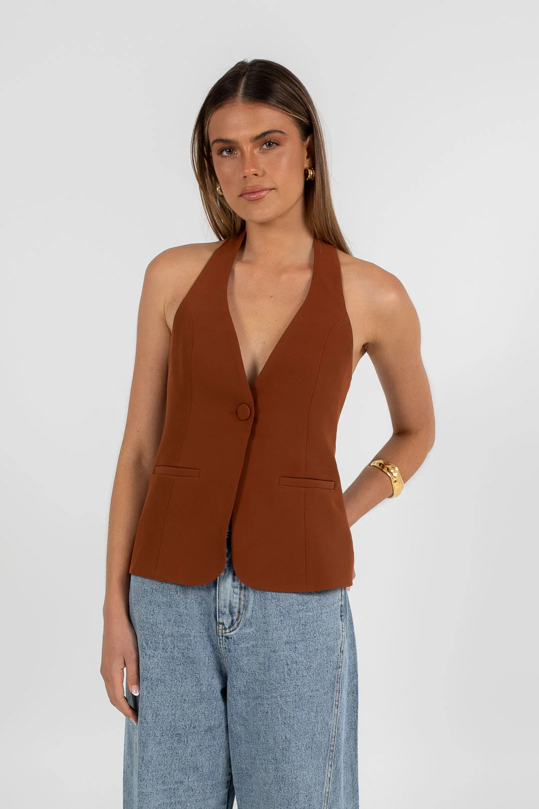 Oden Halter Top Brown - Image 10