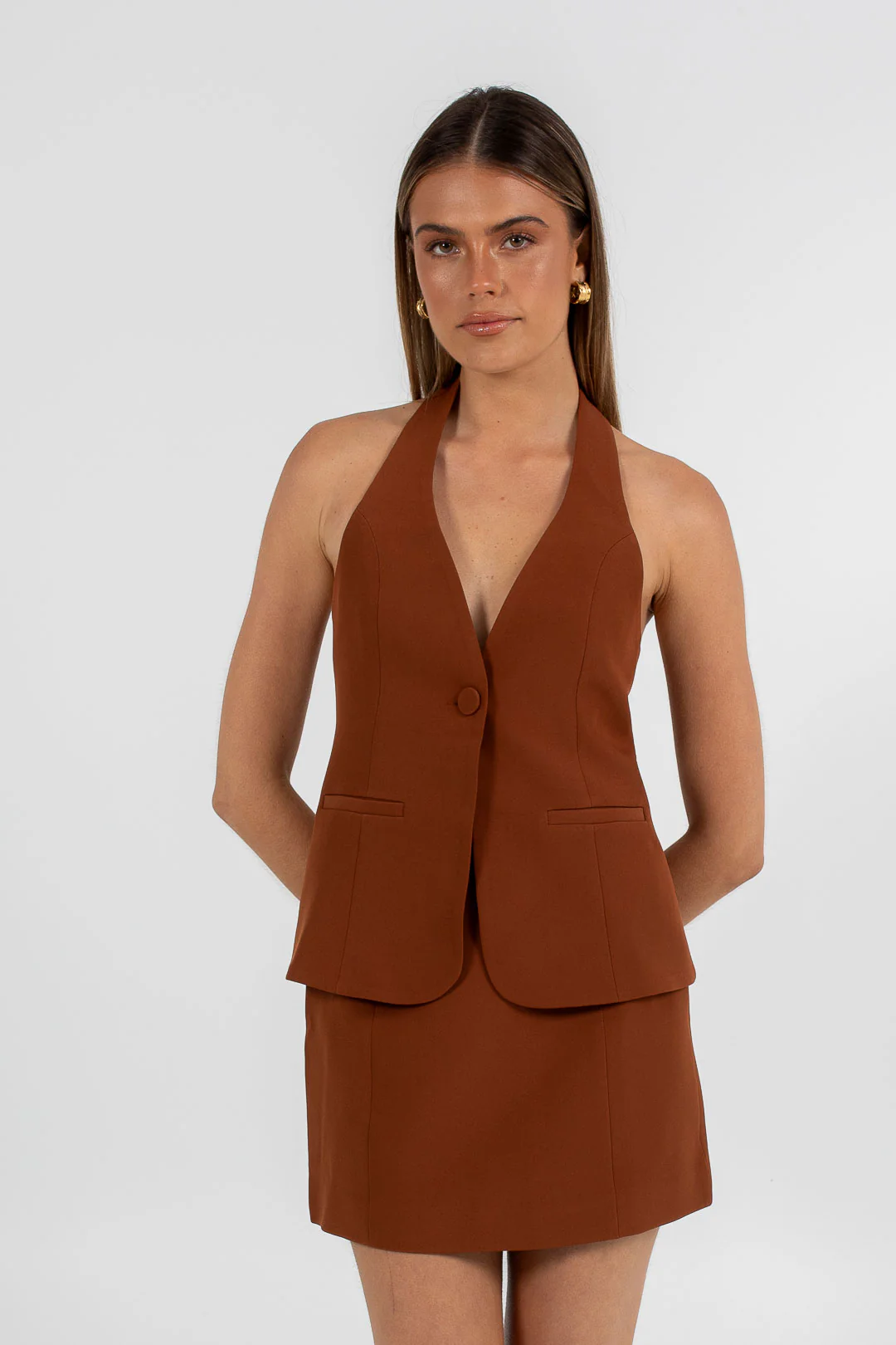 Oden Halter Top Brown - Image 3