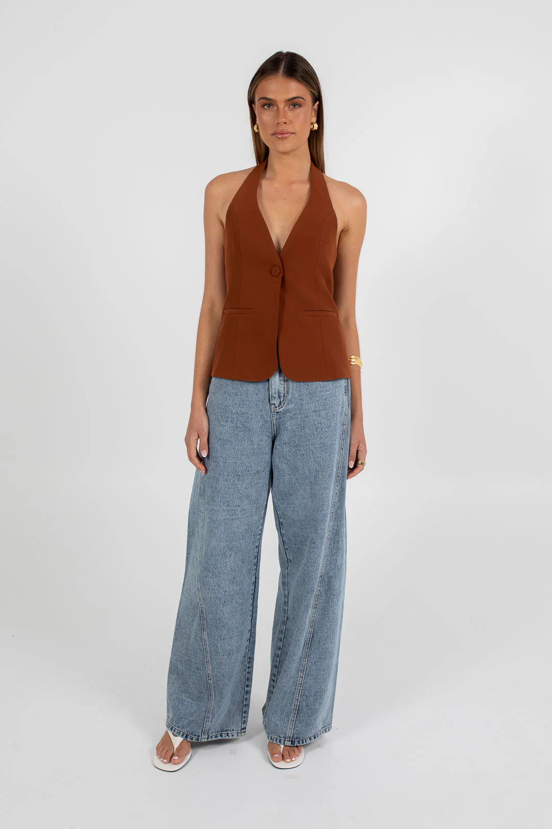Oden Halter Top Brown - Image 8