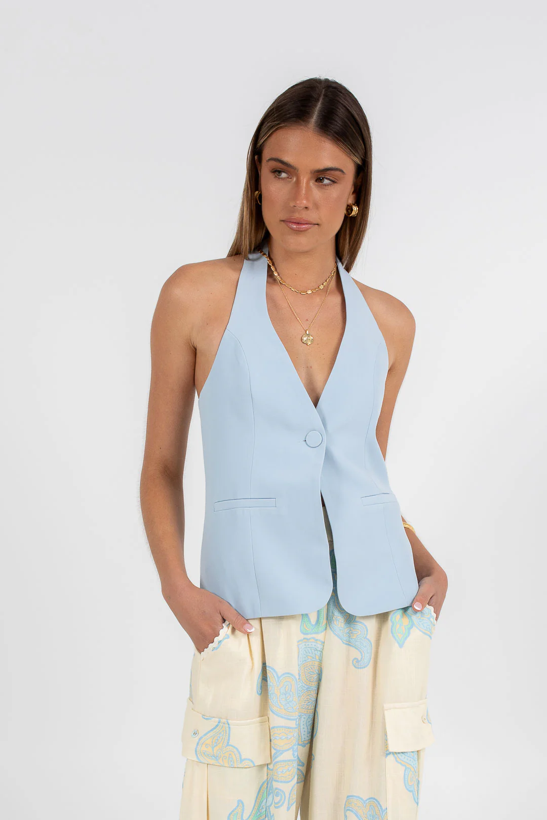 Oden Halter Top Powder Blue - Image 10