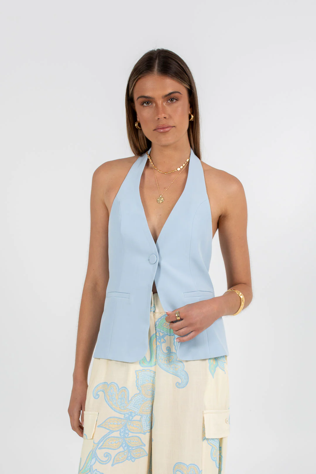 Oden Halter Top Powder Blue - Image 3