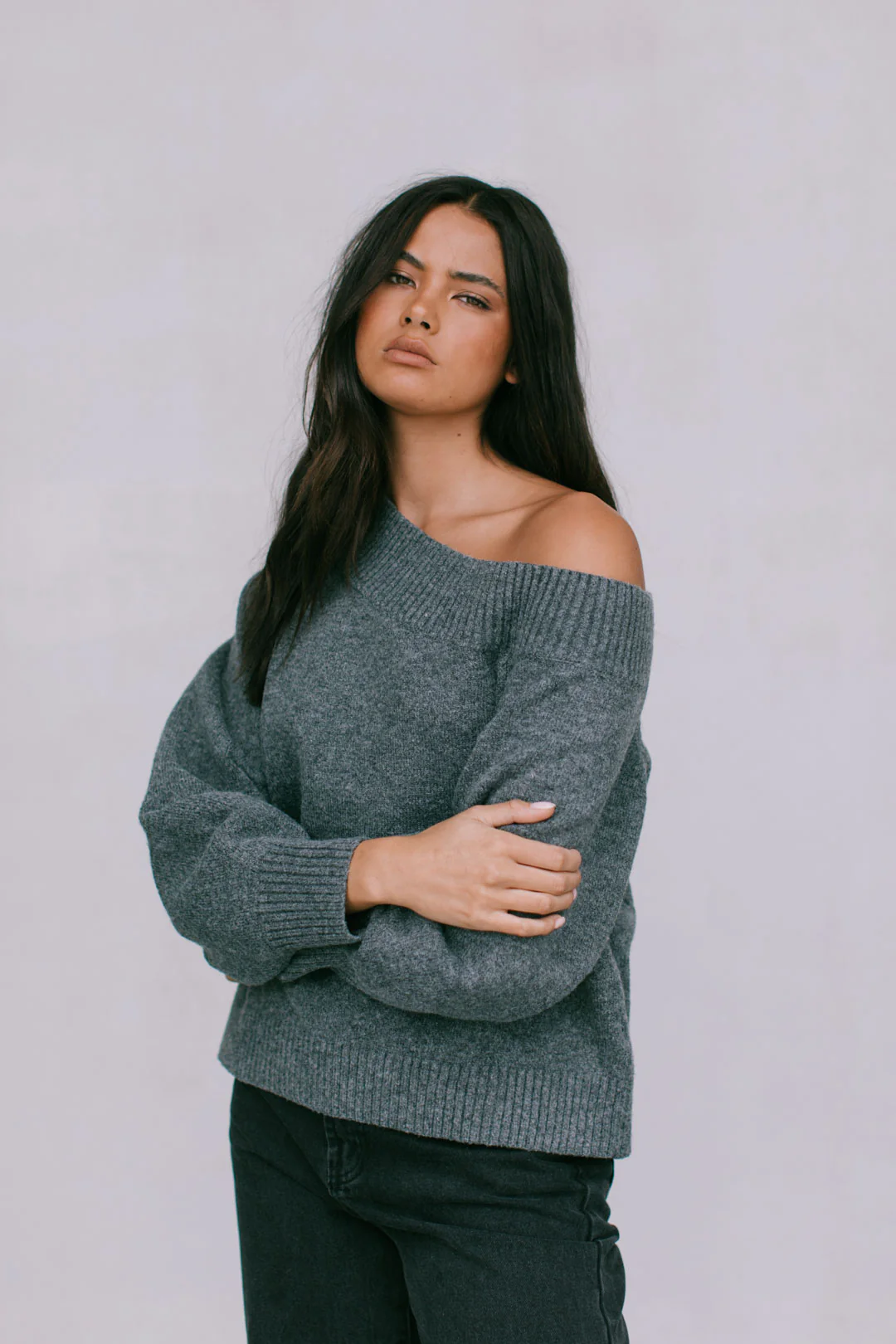 Omerson Jumper Charcoal Grey - Image 6