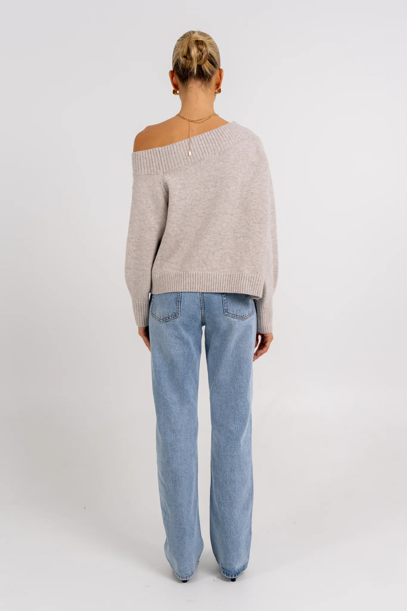 Omerson Jumper Oatmeal Marle - Image 4