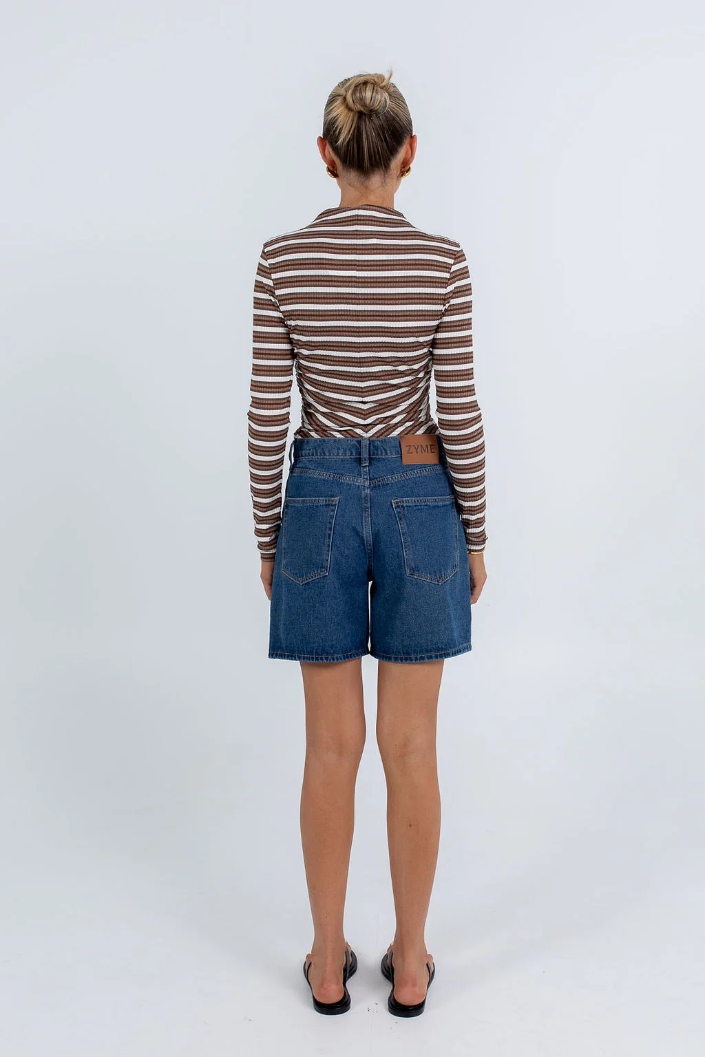 Orlando Top Brown Stripe - Image 8