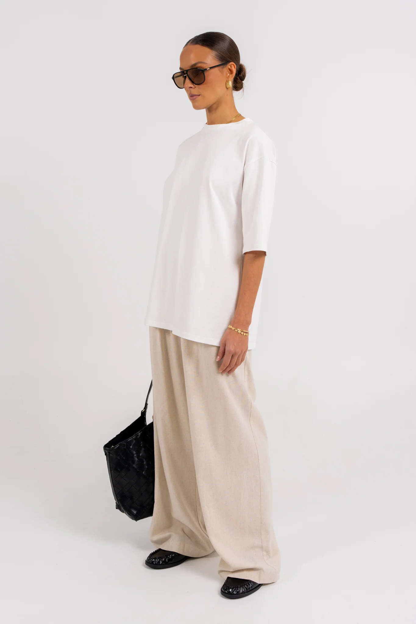 Pazzo Linen Pants Oatmeal - Image 3