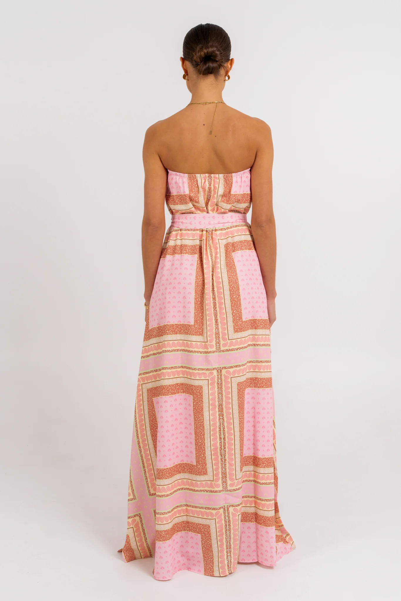 Phoenix Maxi Dress Pink Tile - Image 4