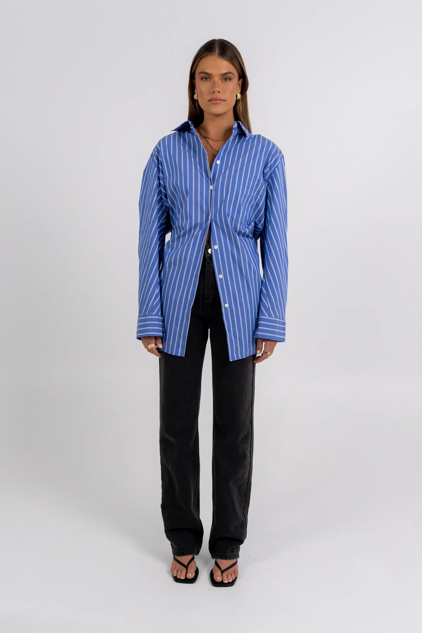 Oliver Shirt White Stripe - Image 5
