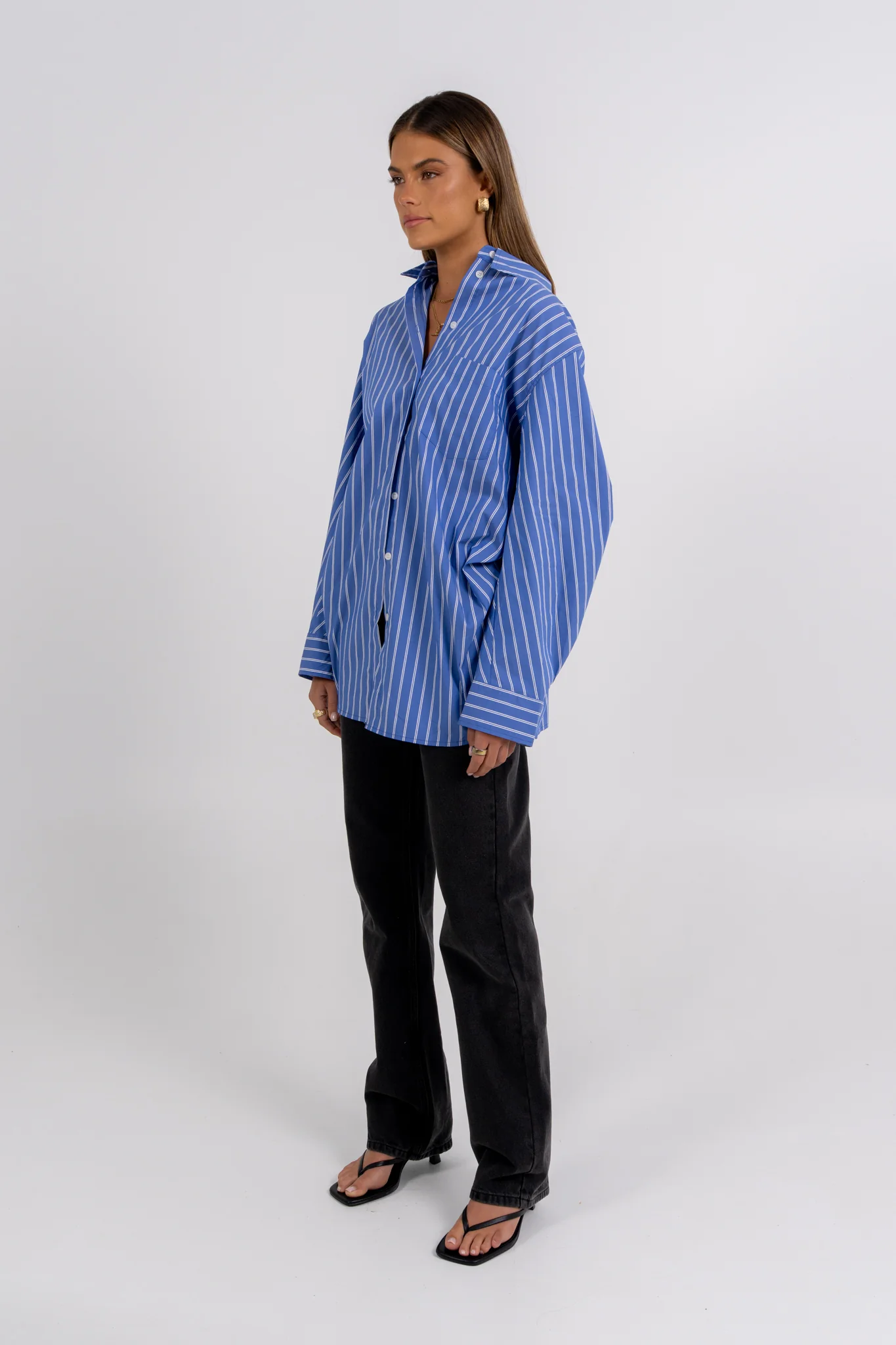 Oliver Shirt White Stripe - Image 8