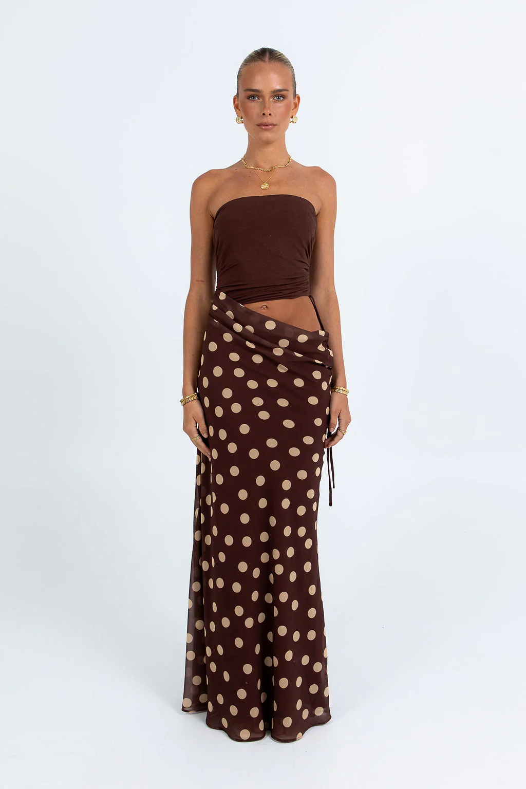 Bessina Maxi Dress Polka Dot