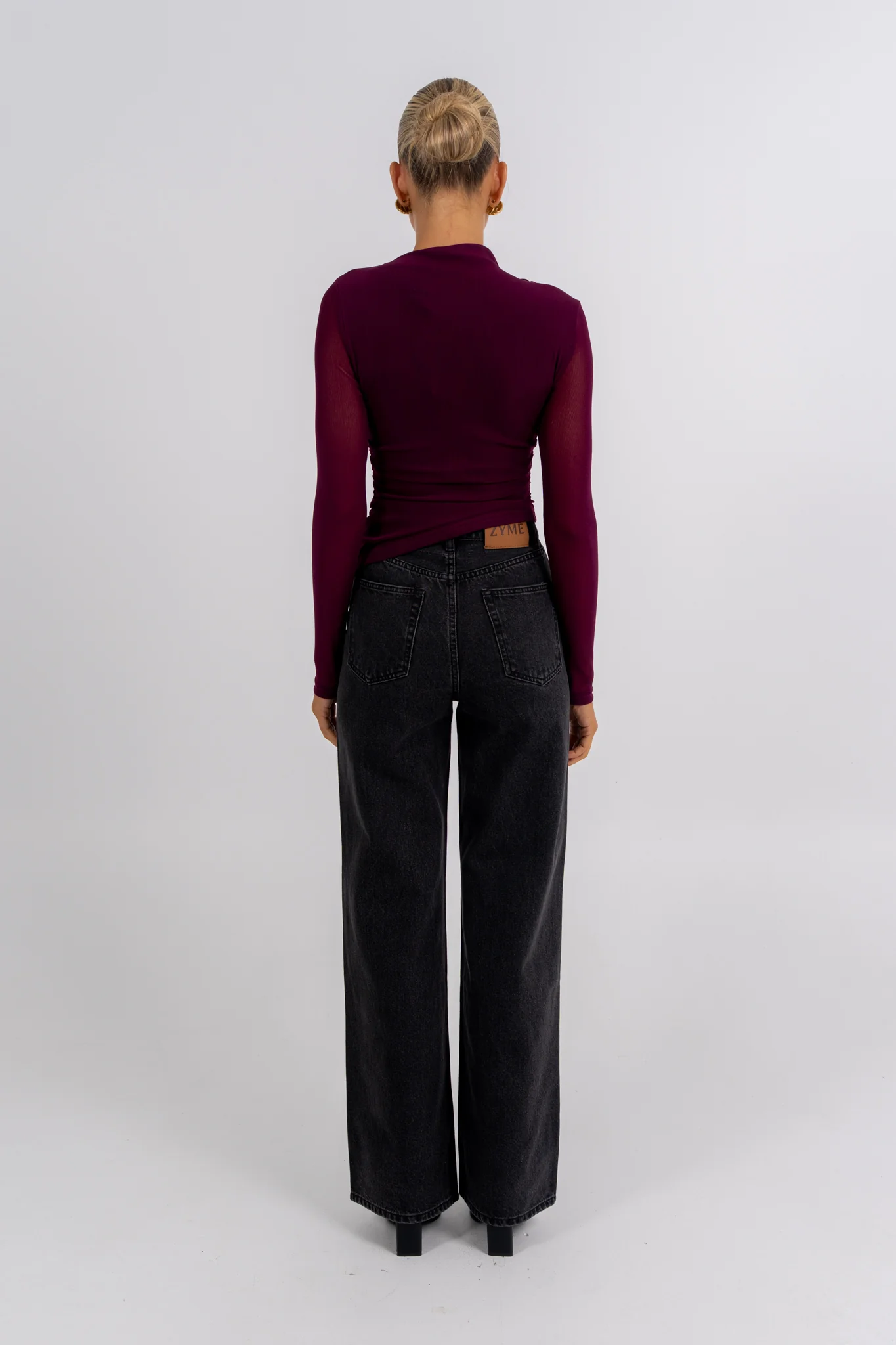 PRE ORDER Dakitah Long Sleeve Top Burgundy - Image 6