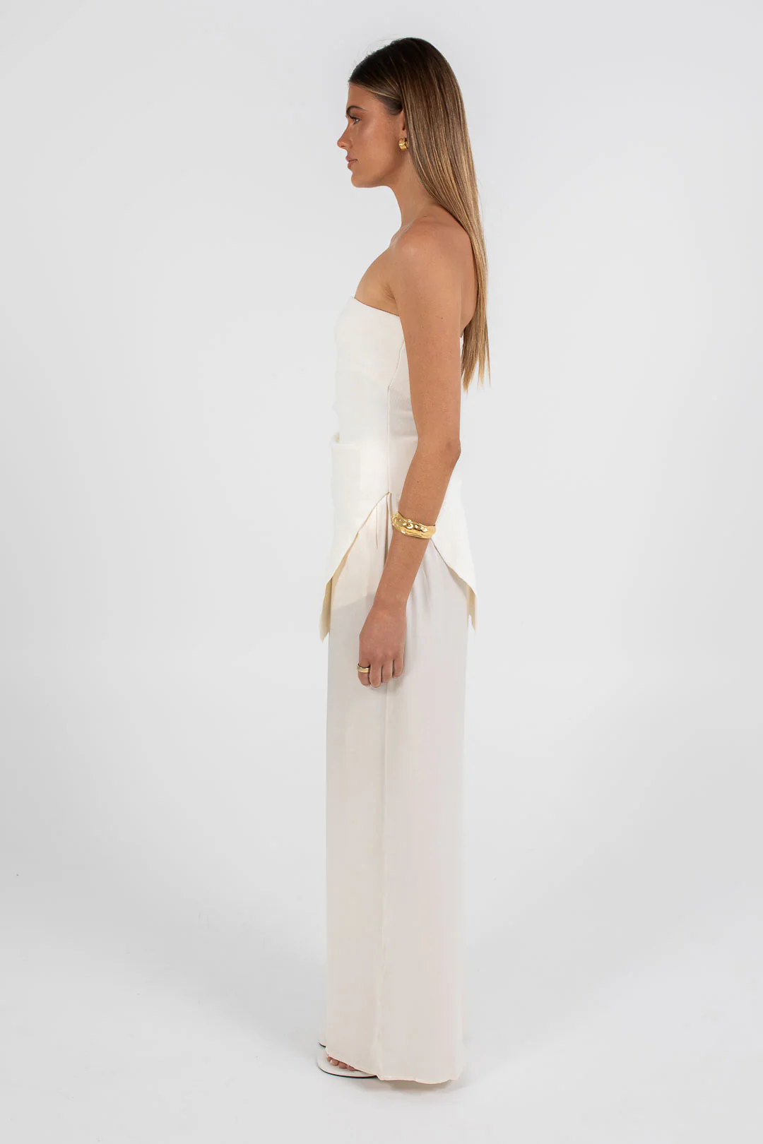 Darcie Strapless Top Cream - Image 6