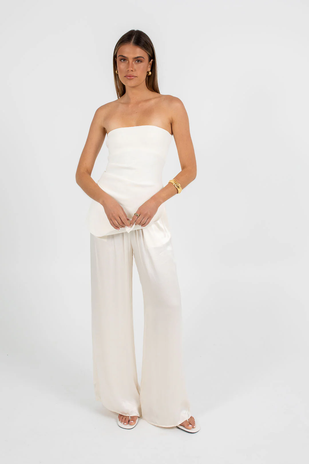 Darcie Strapless Top Cream - Image 8