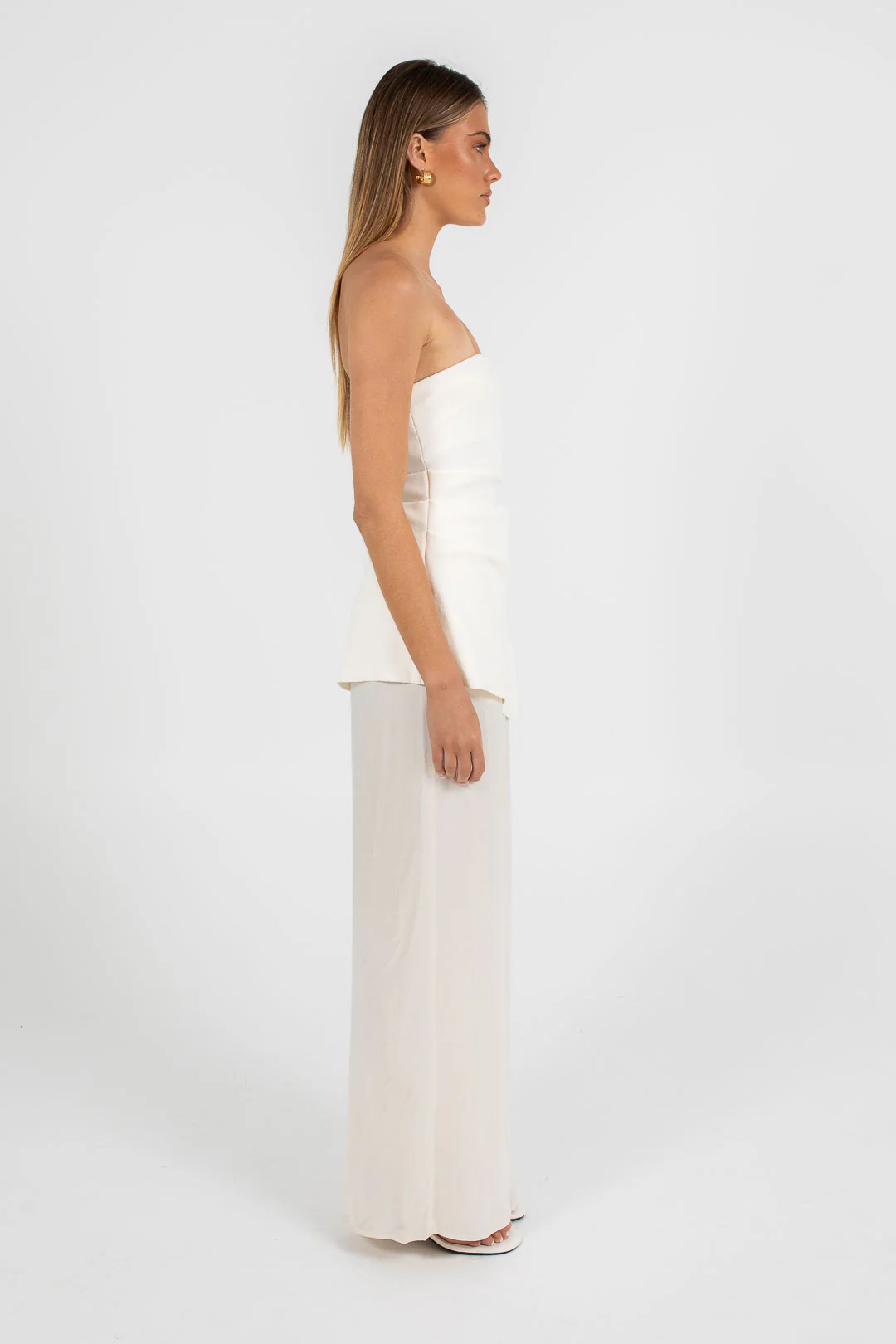 Darcie Strapless Top Cream - Image 9